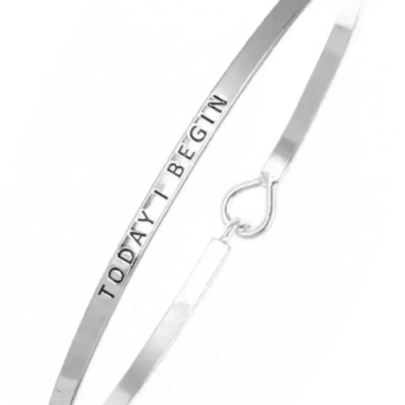 Jewelry - Today I Begin Message Bracelet